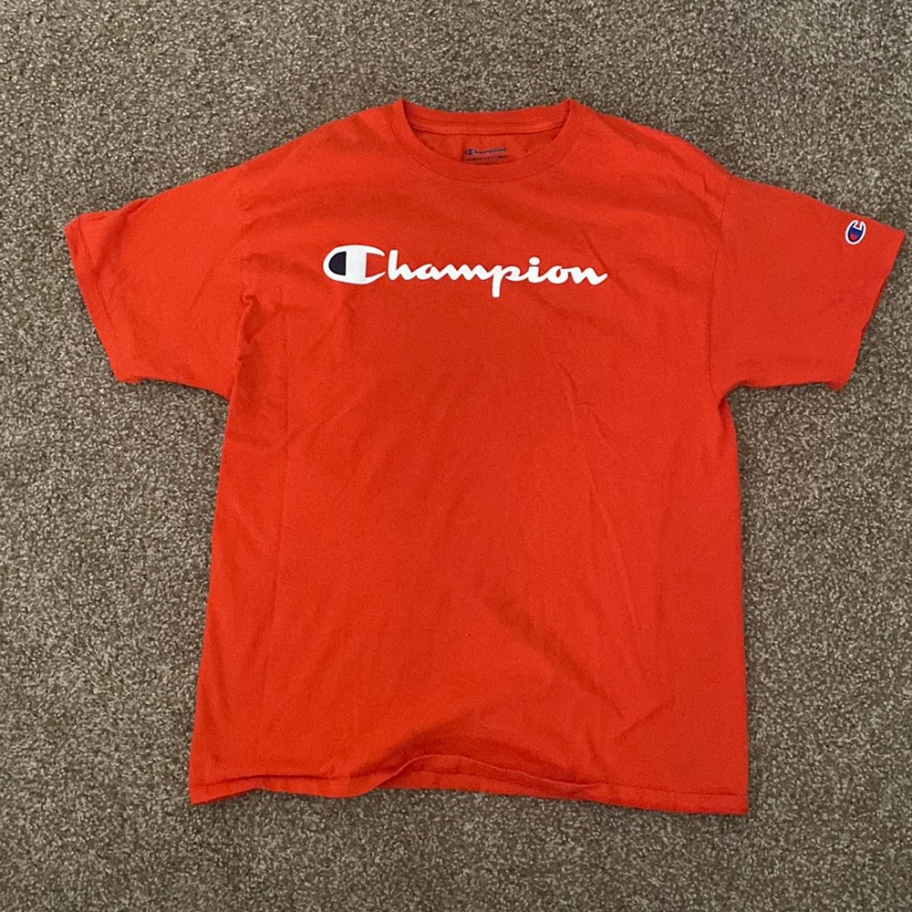 Orange Large Champion t shirt